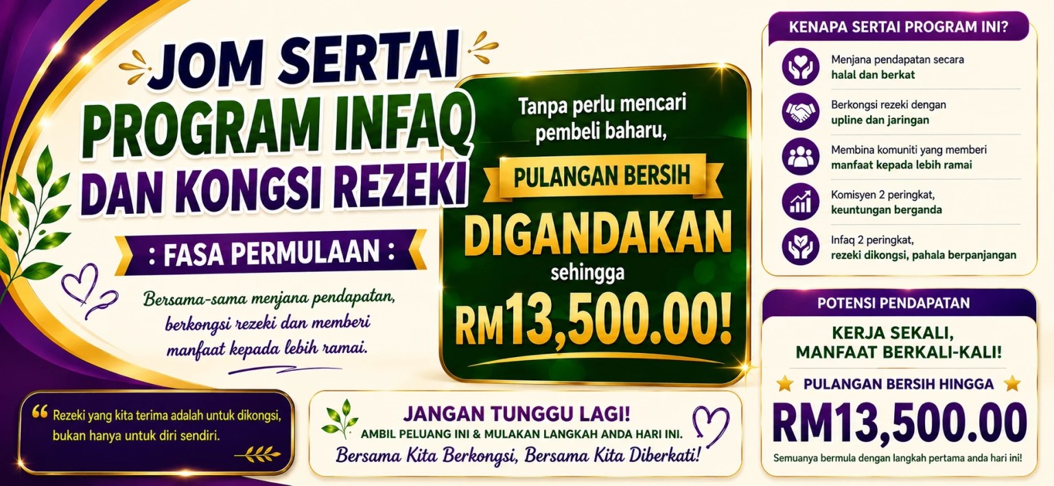 Jom sertai Program Infaq dan Kongsi Rezeki: Fasa Permulaan